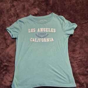 Aeropostale Teal Los Angeles Graphic Tee